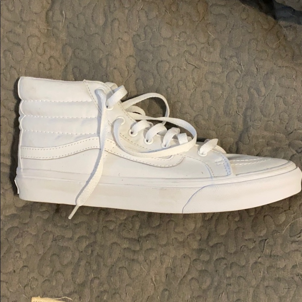 White Vans High Top Classics